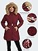 Funlingo Womens Winter Puffer Coat with Hood Zip Up Thickened Warm Quilted Down Jacket Fashion Ladies Long Casual Parka Wine Red 2XL