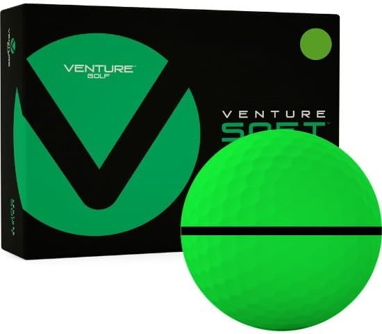 Venture Golf Soft Matte Green AlignXL Golf Balls