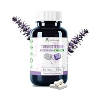 Alzuro Labs Turkesteron 10,000 mg | 20:1 Extrakt (500 mg) | 60 vegane Kapseln | Hohe Stärke | Von einem unabhängigen Labor getestet | GMP