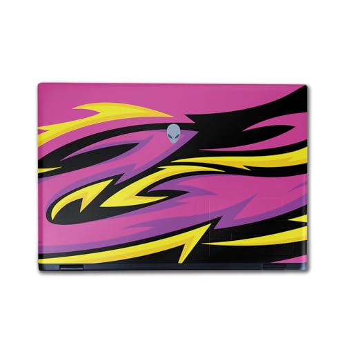 Image of Laptop Skin Compatible with Alienware M16 R2 (2024) - Tribal Magenta - Premium 3M Vinyl Protective Wrap Decal Cover - Easy to Apply | Crafted in The USA by MightySkins