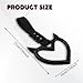 Lyxheth 2PCS Heart shaped Car Handle Straps, Heart Car Accessories, Ring Hearts Shaped Cars Hand Strap Drift Charm, Universal Handle Keychains Accessory Suitable for Cars Bus (Black+balck)