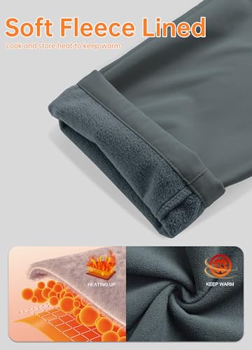 Pantalon de ski doublé pour garçons et filles imperméable - 4