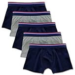 The Essentials Wardrobe Boys FCO 5 Pack Boxer - 8/9 YRS - Assorted