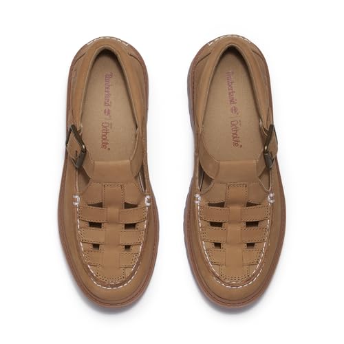 Timberland Timberland Women's Stone Street Platform Buckle Shoe, Medium Beige Nubuck, 10 Medium