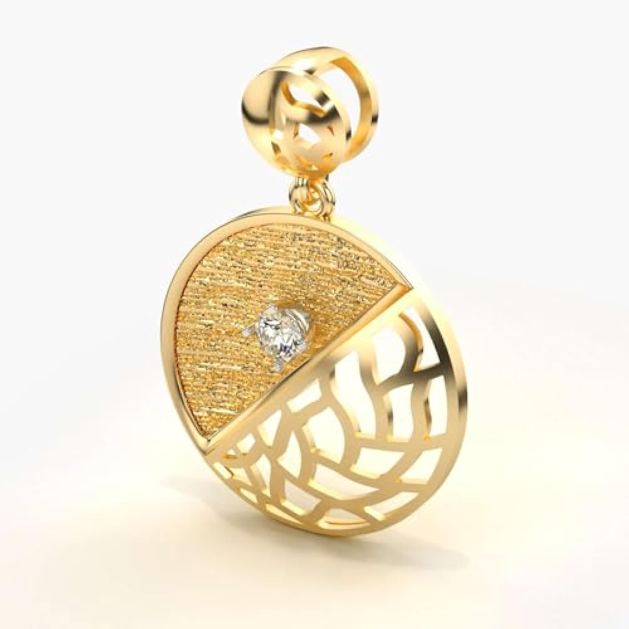 Women's Sterling Silver & Lab Grown Diamond Pendant, Stylish Gift