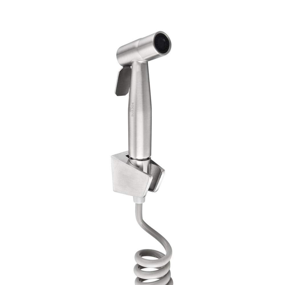 Bagno per Animali, Lavaggio Auto, Fiori d'Acqua, igiene Personale - Set Bidet in Acciaio Inox 304 soffione Doccia pressurizzato per WC valvola angolare Pistola a spruzzo spruzzator
