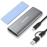 【20Gbps Blitzübertragung】Das NVMe zu USB gehäuse adapter verfügt über einen USB Typ C Anschluss mit USB 3.2 Gen 2x2 Standard und erreicht eine Datenübertragungsrate von bis zu 20Gbps (NUR USB C zu C Anschluss). Unterstützt UASP- und TRIM-Protokolle und überträgt 1 GB große Dateien in Sekunden. Inklusive USB-C-auf-USB-C- und USB-C-auf-USB-A-Kabel für mehrere Geräte.