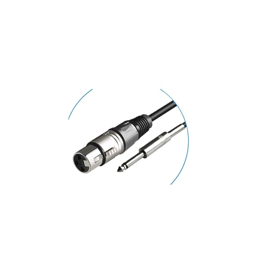 Mikrofonkabel, 6,35/6,5 mm Stecker auf XLR-Buchse, 10 m (5 m)