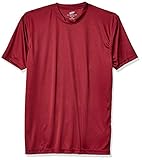UltraClubs Men's Cool & Dry Sport Performance Interlock T-Shirt, Maroon, Large