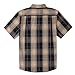 Dubinik® Mens Short Sleeve Button Down Shirts Soft Breathable Summer Vintage Regular Fit Lightweight Men's Casual Shirt
