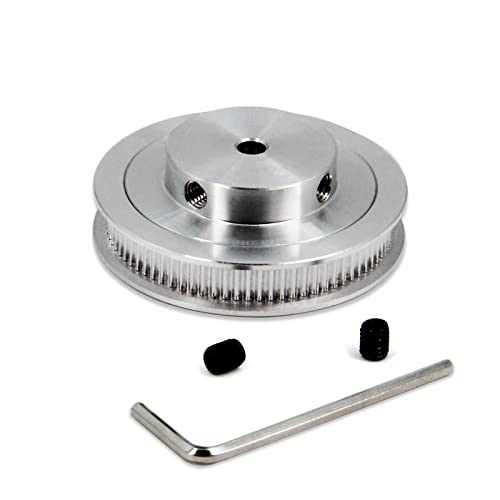 Yeebyee 4 Stück 2GT Riemenscheibe 80 Zähne 5mm Bohrung 80T Zahnriemenscheibe Synchronrad Aluminium für Breite 6mm Riemen 3D-Drucker Teile