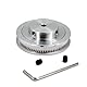 Yeebyee 4 Stück 2GT Riemenscheibe 80 Zähne 5mm Bohrung 80T Zahnriemenscheibe Synchronrad Aluminium für Breite 6mm Riemen 3D-Drucker Teile