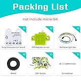 ELECFREAKS microbit Ring:bit 6-in-1 Starter Kit, Programmable Makecode Coding Learning Kit with 200+ Building Blocks(Without Micro:bit)