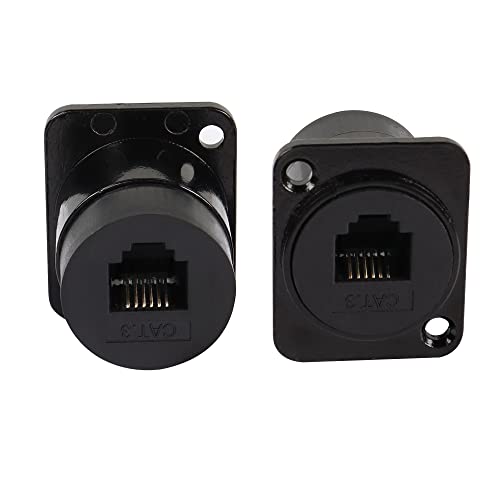 Conector hembra de montaje en panel RJ11/RJ12 6P6C miniatura 2