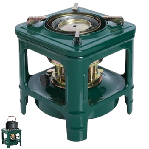 Stufa portatile a cherosene 8 stoppini, fornello da campeggio multicombustibile per cucinare e riscaldare all'aperto, fornace bruciatore per escursioni, sopravvivenza, zaino in spalla ed emergenze