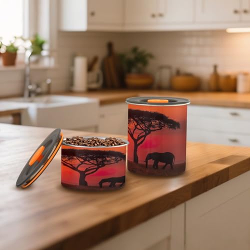 Contenedor hermético de acero para café 900ml miniatura 6