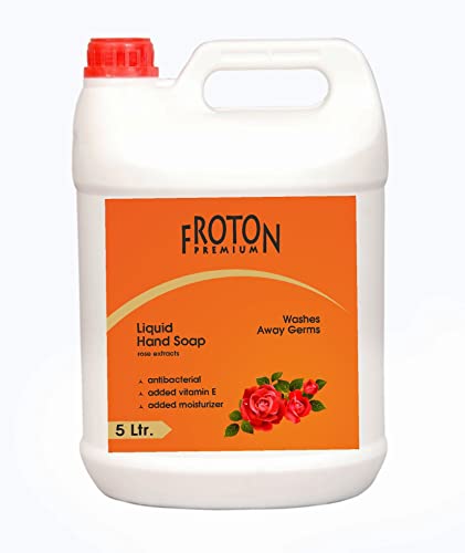 Image of Organic pH-Balance Moisturizing Rose Liquid Hand Wash 5 litre with Refreshing Fragrance, Complete Protection for Soft & Gentle Hands 5 ltr Can
