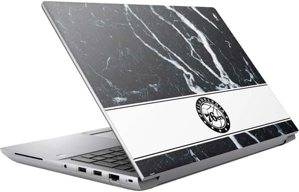 Skinit Decal Laptop Skin Compatible with HP ZBook Fury 16 G10 - Officially Licensed NBA Philadelphia 76ers Canvas Split Design
