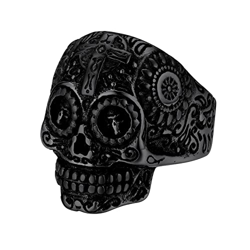 Must See: Essential Black Skull Ring Selections