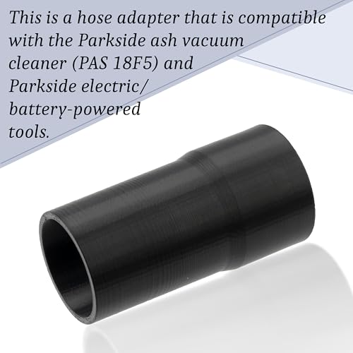 Miniatura 5 de Aerzetix - Adaptador Reductor Ø35xø32 Compatible Con Mangueras De Aspirador Parkside Y Herramientas Eléctricas Plástico Negro