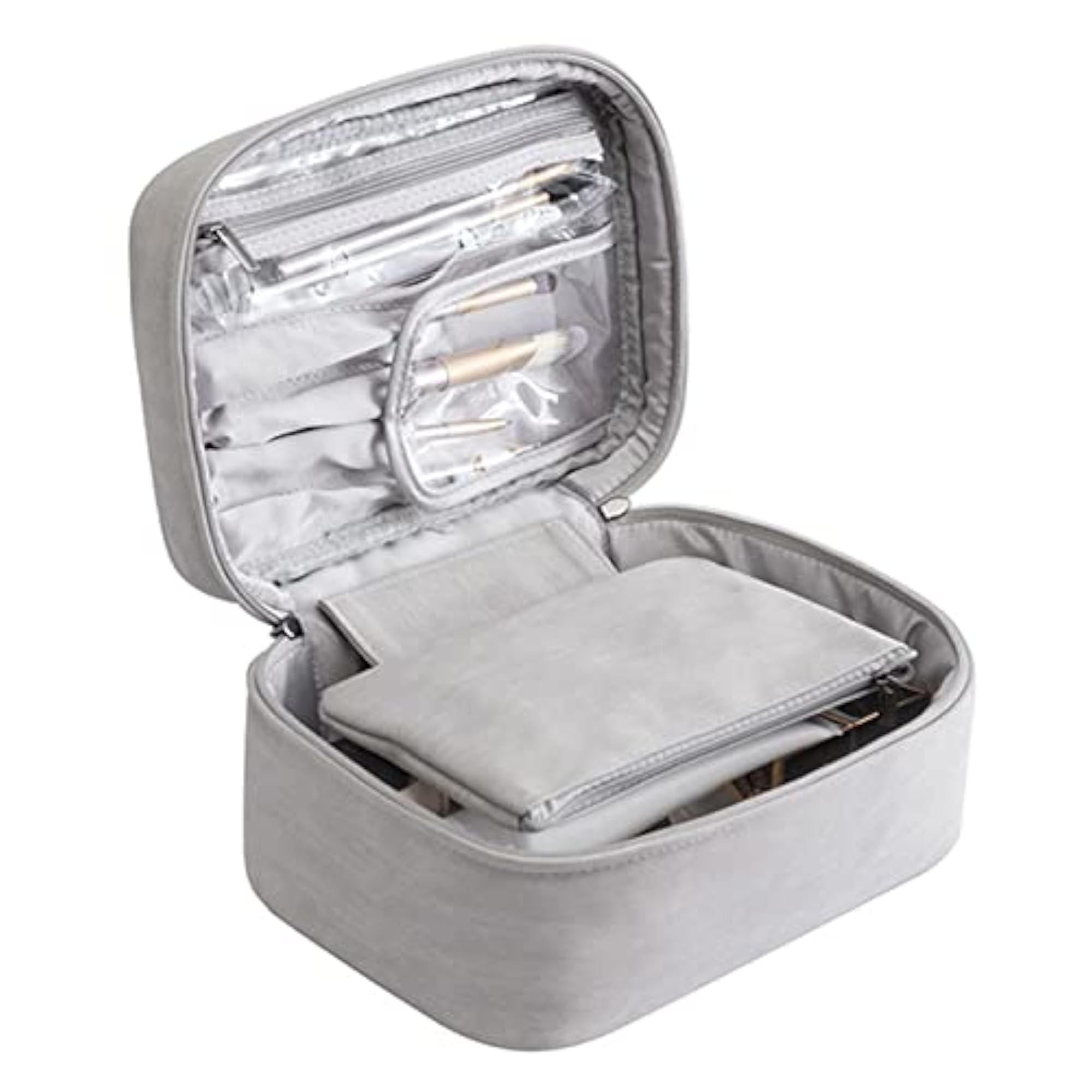 Makeup Bag with Detachable Pouch for Skin Care Products