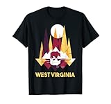 Cute West Virginia Allegheny Mountains Bear WV Retro T-Shirt