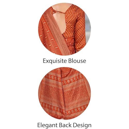 Image of Vimla Women's Kanjivaram Silk Uniform Saree and Unstitched Blouse Piece | Office School Uniform Saree For Women | Sari for Women