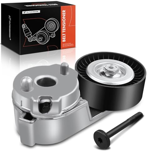A-Premium Belt Tensioner Assembly with Pulley Compatible with 2000-2006 Jeep Wrangler 4.0L,...