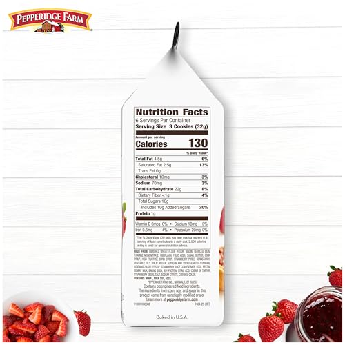 Image of Pepperidge Farm Verona Strawberry Thumbprint Cookies, 6.75 Oz (2 Pack)