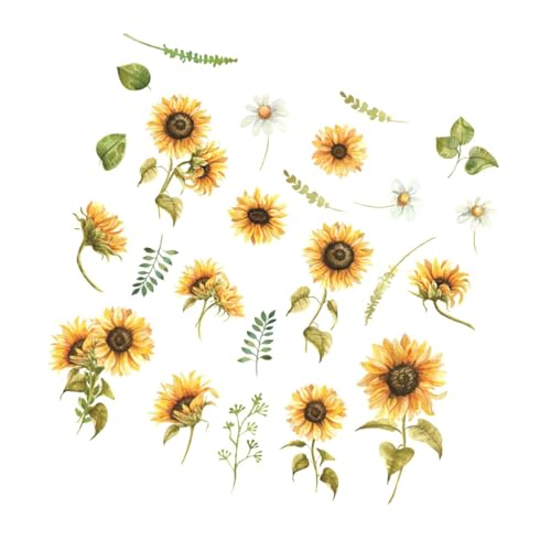 Pegatina de pared de girasol autoadhesiva para renovar paredes sin dañarlas 2