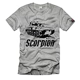 T-shirt FV101 - Scorpion britannique - Char d'Angleterre - Belgique - #30394, gris, XXL