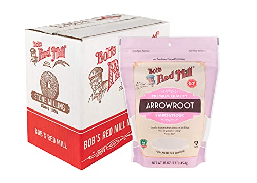 Image of Bob's Red Mill Arrowroot Starch, 16oz (Pack of 4) - Non GMO, Vegan, Paleo Friendly, Kosher