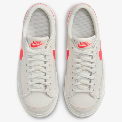 Nike Blazer Low '77 Big Kids' Shoes (DA4074-005, Phantom/Summit White/Bright Crimson) Size 5.52