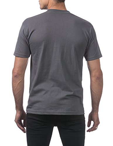 Pro Club Men's Comfort Cotton Short Sleeve T-Shirt, Graphite, Medium - Thumbnail 2