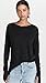 Free People Women's Arden Tee, Black, XS
