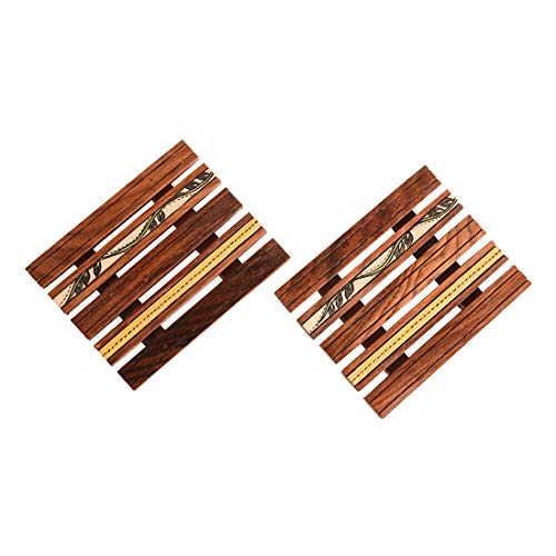 Image of Aakriti Art Creations Hand Painted Wooden Coaster (Set of 2)
