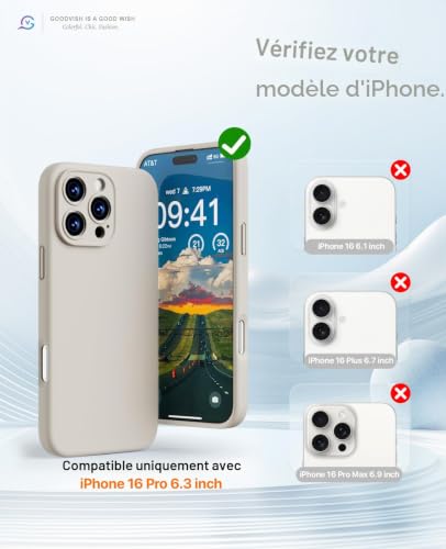 Coque iPhone 16 Pro protection caméra précise avec double verre trempé 6.3" - 2