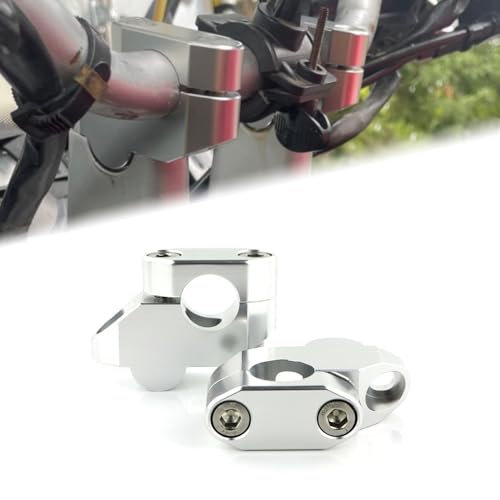 Réhausse guidon en aluminium robuste 22 mm pour moto Shiver et Tuono