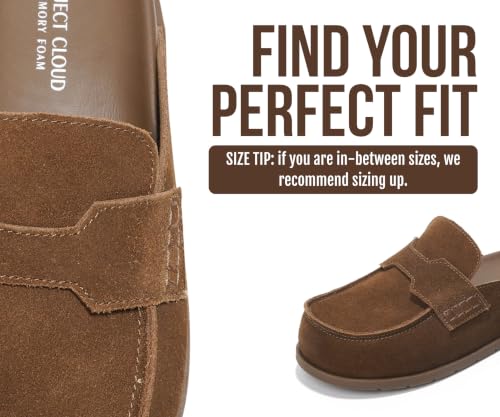 Image of Project Cloud 100% Genuine Leather Womens Clogs - Plush & Soft Insole with Arch Support Non Slip Mules & Clogs for Women Footwear - Water Resistant Women Shoes (Foamy)