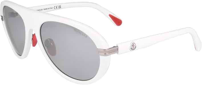 Amazon.com: Moncler Navigaze Sunglasses ML0240 21C White 57mm