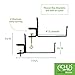 Achla Designs SFB-02C, 8 inch Railing clamp Window Flower Box Brackets, Black