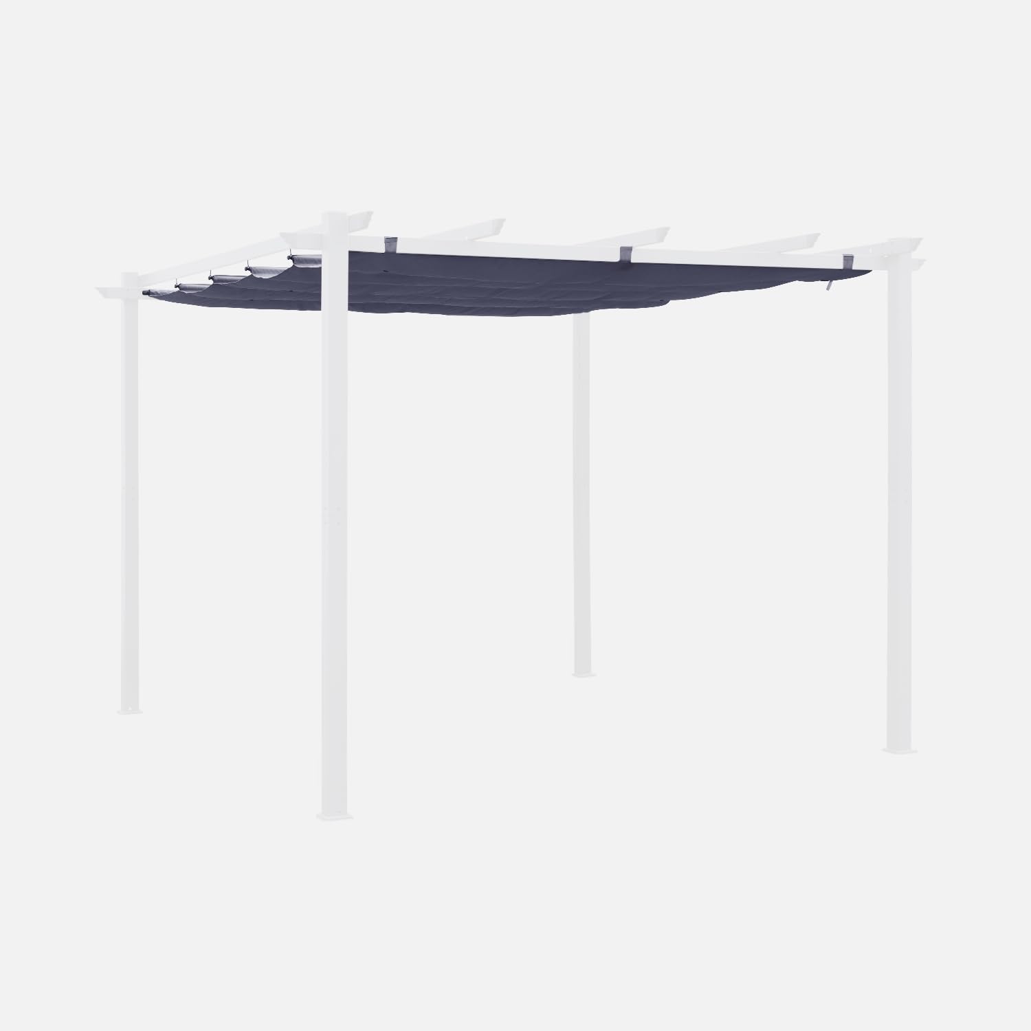 Toile de remplacement tonnelle sweeek 3x3 grise bâche pergola Isla
