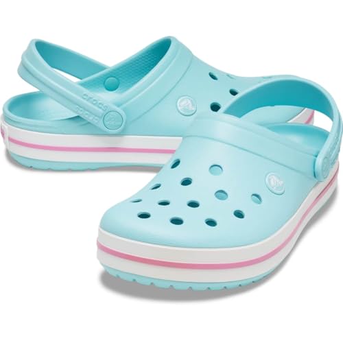 Image of Crocs Unisex-Adult Crocband Clog, Pure Water, 12 Women /10 Men