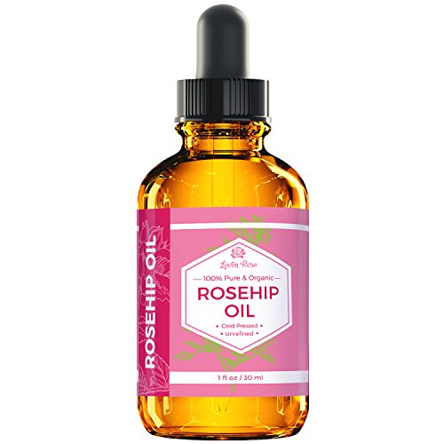 Rosehip Seed Oil By Leven Rose, 100% Pure Unrefined Cold Pressed Anti Aging Rose Hip Moisturizer For Hair Skin & Nails, 1 Fl. Oz #TOP1