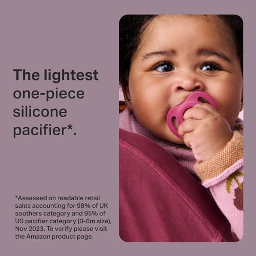 Tommee Tippee Ultra-light StayPut Dummy, 0-6m, 4-pack, One-Piece Silicone Soother - 2