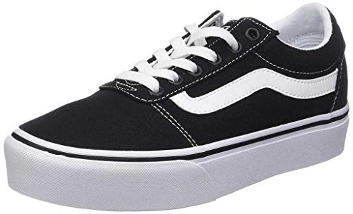 Vans Kobiety Wm Ward Platform Sneakersy, Czarny/Biały, 37 EU