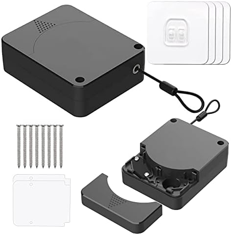 2 Pack Punch-Free Automatic Sensor Door Closer,1200g Pull Multifunctional Automatic Door Closer, Commercial Door Closer,Punch Free Door Closer Built in Buffer,for Family Doors, Wardrobe,Window