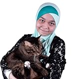 MuLanLegend Handmade | Princess Nur Hijab Two Tones | Girls Kids 1 piece Cotton Practical Hijab Headscarf Instant Scarf (Aqua)