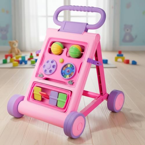 Image of StarAndDaisy Baby Walker /Multipurpose Push Walker for 0-24 Months (Pink Push Walker)