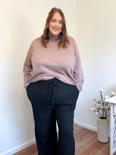 Image of TIYOMI Plus Size Sweater Tops for Women Turtleneck Warm Pullover XL-5XL